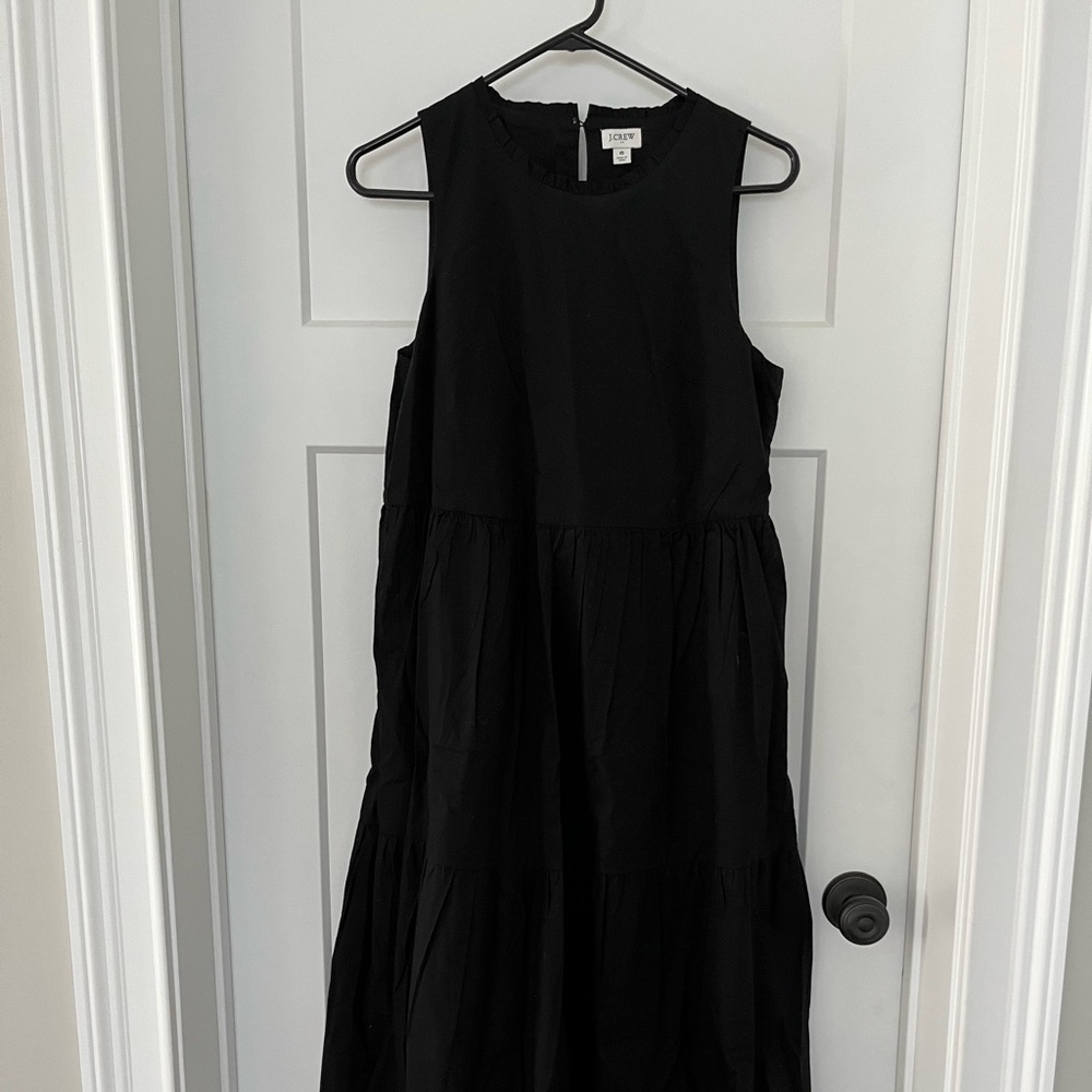 J. Crew Factory Tiered ruffle midi dress 6